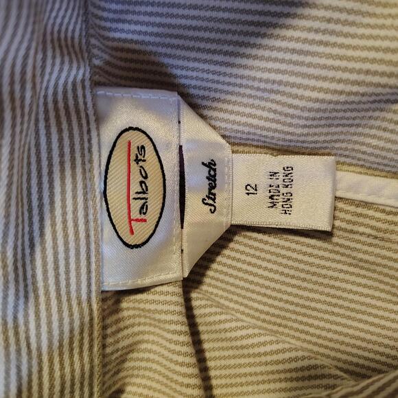 Talbots Cream Pinstripe Blazer - Picture 8 of 9